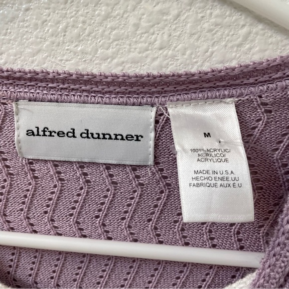 Alfred dunner sweater purple medium - Picture 3 of 4